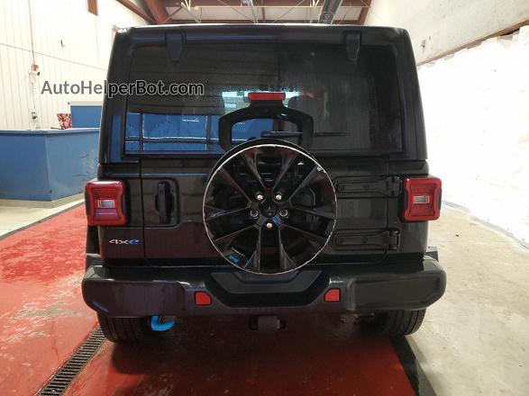 2023 Jeep Wrangler Sahara 4xe Black vin: 1C4JJXP69PW630627