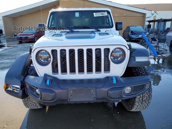 2023 Jeep Wrangler Rubicon 4xe White vin: 1C4JJXR65PW696315