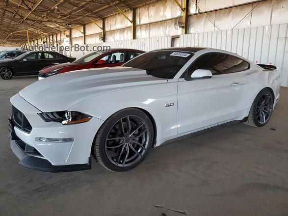 2020 Ford Mustang Gt White vin: 1FA6P8CF1L5115322