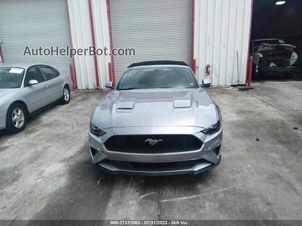 2020 Ford Mustang Ecoboost Premium Silver vin: 1FATP8UH1L5147383