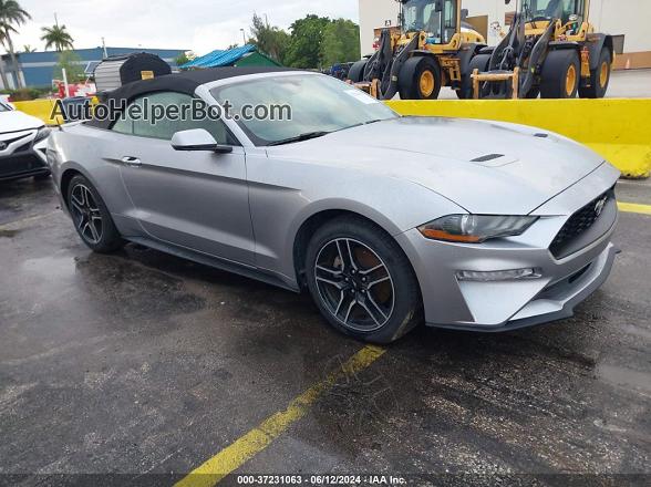 2020 Ford Mustang Ecoboost Premium Silver vin: 1FATP8UH1L5147383