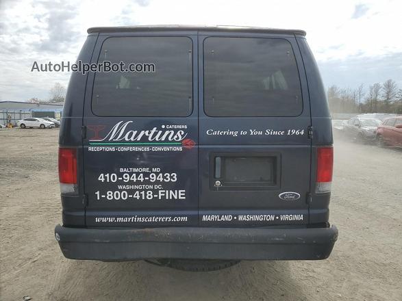 2003 Ford Econoline E350 Super Duty Wagon Синий vin: 1FBSS31L83HB06526