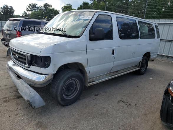 2007 Ford Econoline E350 Super Duty Wagon White vin: 1FBSS31LX7DA29123