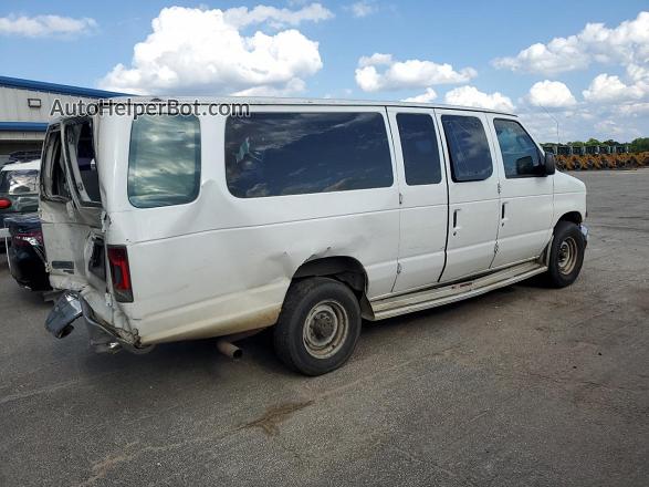 2007 Ford Econoline E350 Super Duty Wagon White vin: 1FBSS31LX7DA29123