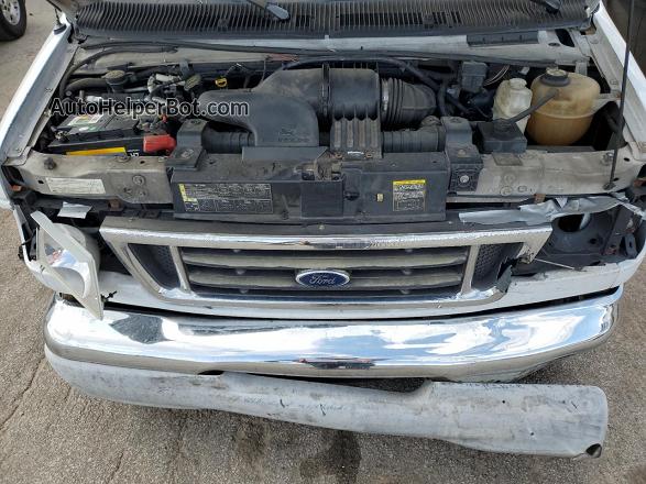 2007 Ford Econoline E350 Super Duty Wagon White vin: 1FBSS31LX7DA29123
