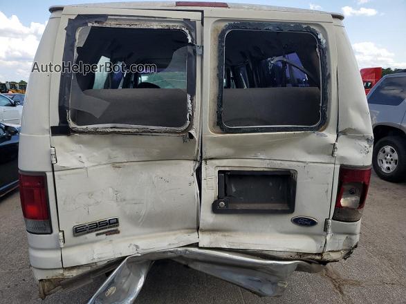 2007 Ford Econoline E350 Super Duty Wagon White vin: 1FBSS31LX7DA29123
