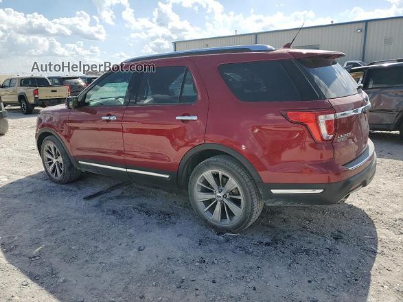 2018 Ford Explorer Limited Red vin: 1FM5K7FH0JGB30421