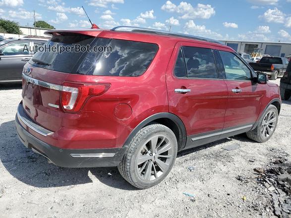 2018 Ford Explorer Limited Red vin: 1FM5K7FH0JGB30421