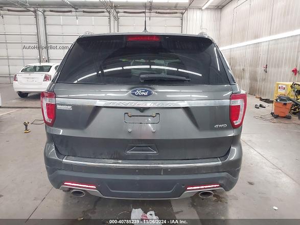 2018 Ford Explorer Xlt Gray vin: 1FM5K8D82JGC71919