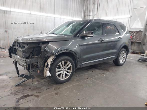 2018 Ford Explorer Xlt Gray vin: 1FM5K8D82JGC71919