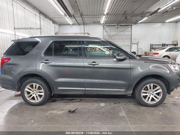 2018 Ford Explorer Xlt Gray vin: 1FM5K8D82JGC71919