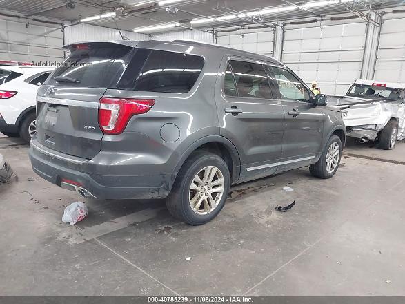 2018 Ford Explorer Xlt Gray vin: 1FM5K8D82JGC71919