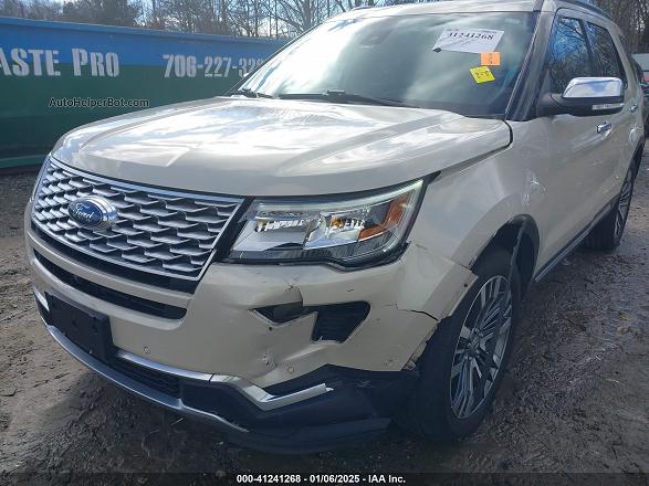 2018 Ford Explorer Platinum Cream vin: 1FM5K8HT5JGA24019
