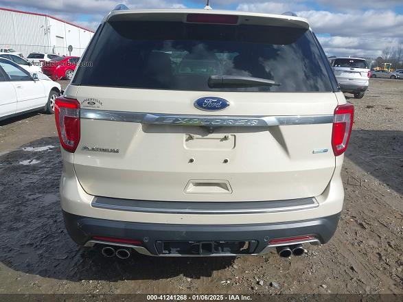 2018 Ford Explorer Platinum Cream vin: 1FM5K8HT5JGA24019