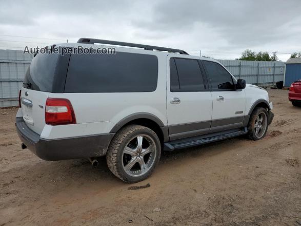 2007 Ford Expedition El Xlt White vin: 1FMFK15577LA59811
