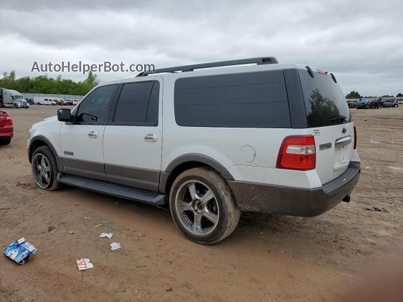 2007 Ford Expedition El Xlt White vin: 1FMFK15577LA59811