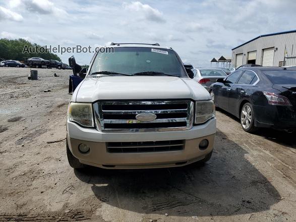 2007 Ford Expedition El Eddie Bauer White vin: 1FMFK17537LA21411