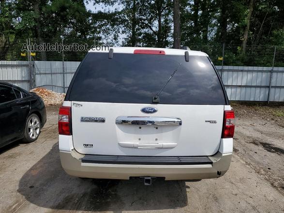 2007 Ford Expedition El Eddie Bauer White vin: 1FMFK17537LA21411