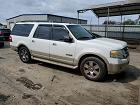 2007 Ford Expedition El Eddie Bauer White vin: 1FMFK17537LA21411