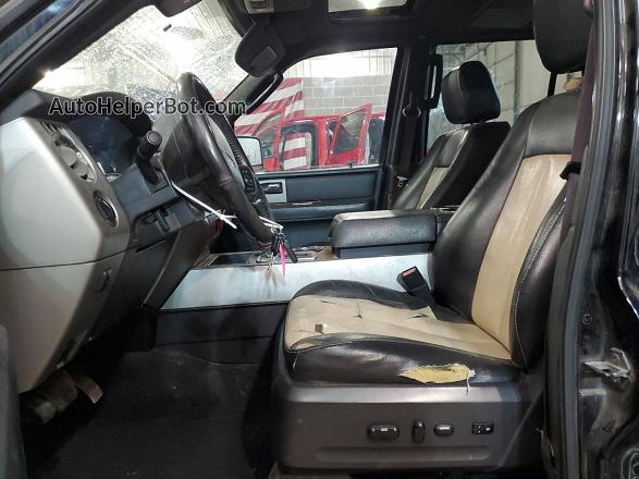 2007 Ford Expedition El Eddie Bauer Black vin: 1FMFK18567LA98711