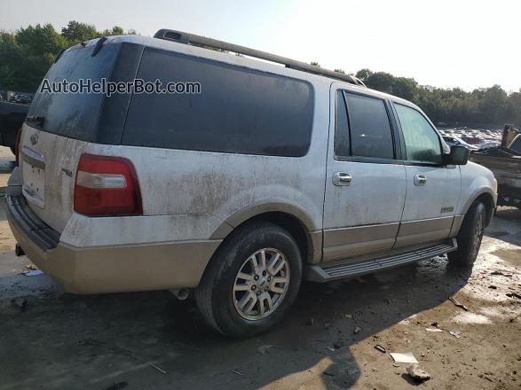 2007 Ford Expedition El Eddie Bauer Белый vin: 1FMFK18577LA79018