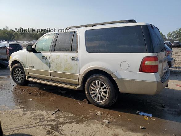 2007 Ford Expedition El Eddie Bauer Белый vin: 1FMFK18577LA79018