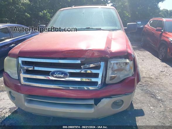 2007 Ford Expedition El Eddie Bauer Red vin: 1FMFK185X7LA25258