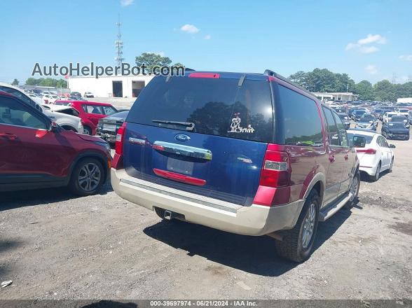 2007 Ford Expedition El Eddie Bauer Red vin: 1FMFK185X7LA25258