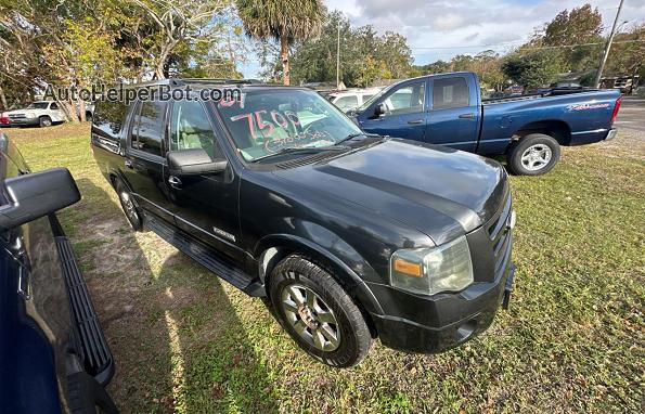 2007 Ford Expedition El Limited Black vin: 1FMFK19557LA54892