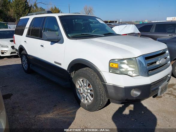 2007 Ford Expedition Xlt White vin: 1FMFU15547LA79427