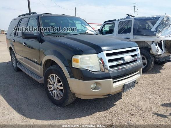 2007 Ford Expedition Eddie Bauer Черный vin: 1FMFU18587LA63887