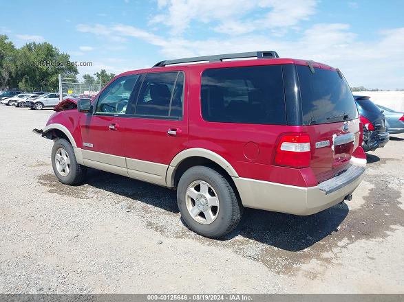 2007 Ford Expedition Eddie Bauer Burgundy vin: 1FMFU18597LA96347