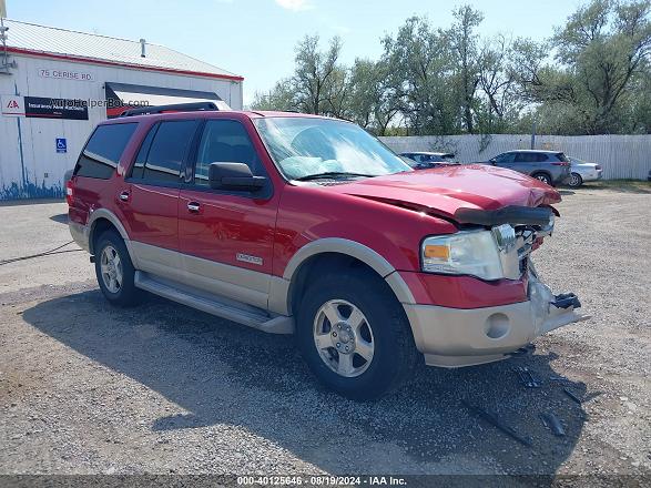 2007 Ford Expedition Eddie Bauer Burgundy vin: 1FMFU18597LA96347