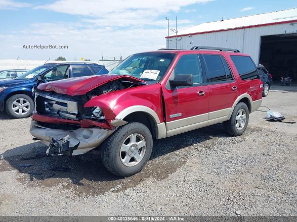 2007 Ford Expedition Eddie Bauer Burgundy vin: 1FMFU18597LA96347