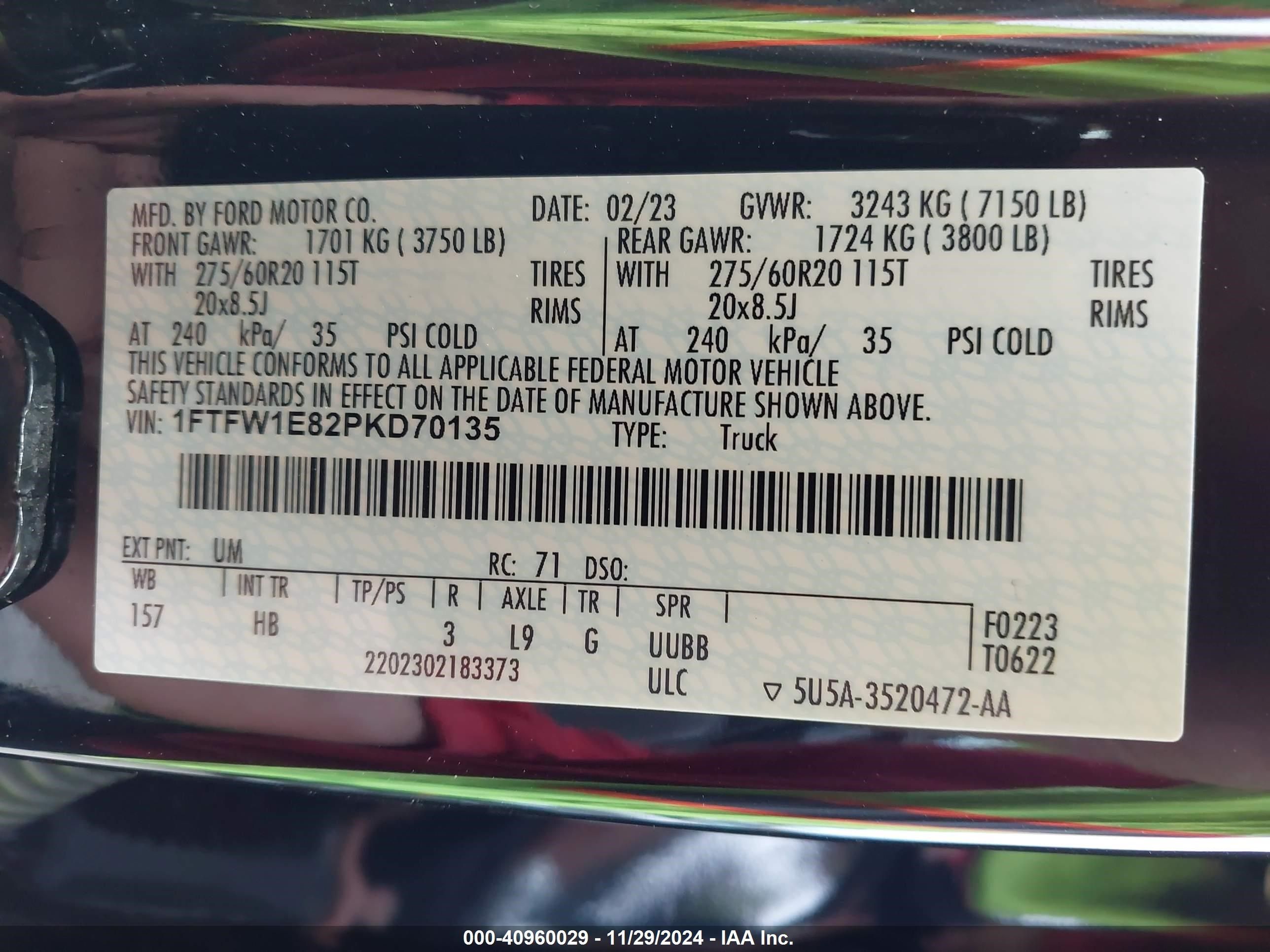 Price & History 2023 Ford F-150 Lariat 3.5l V-6 Di, Dohc Price & History 2023 Ford F-150 Lariat 3.5l V-6 Di, Dohc