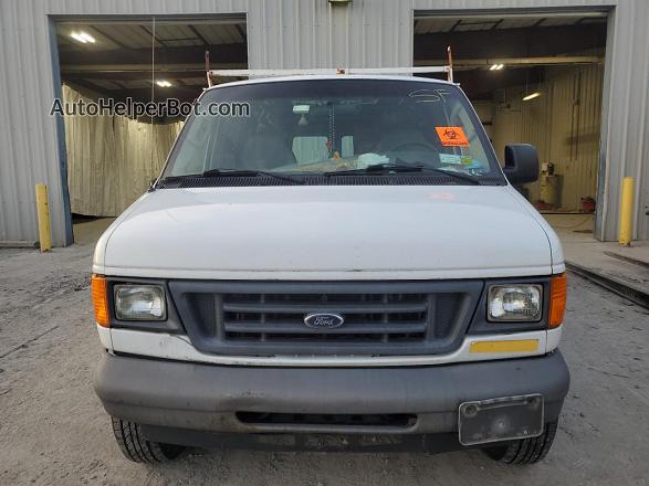 2007 Ford Econoline E150 Van White vin: 1FTNE14W27DB28576