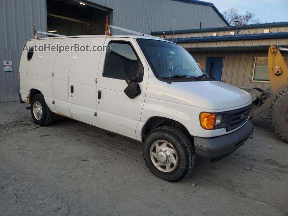 2007 Ford Econoline E150 Van White vin: 1FTNE14W27DB28576