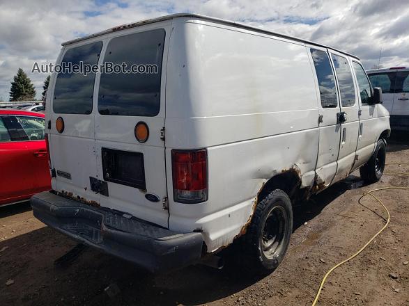 2007 Ford Econoline E250 Van White vin: 1FTNE24L57DA70832
