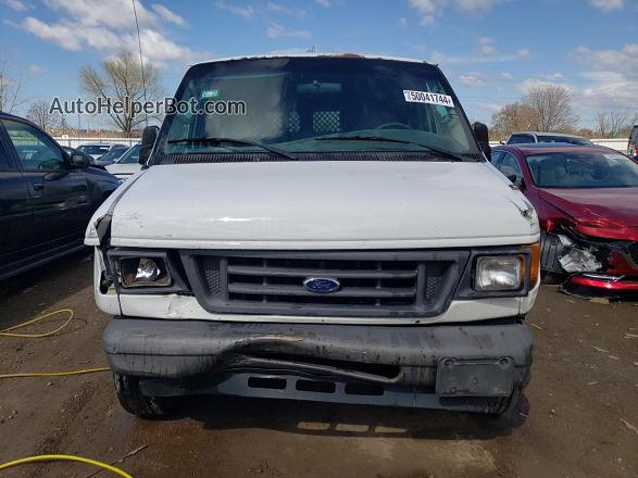 2007 Ford Econoline E250 Van White vin: 1FTNE24L57DA70832