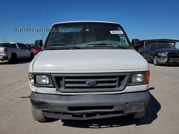 2007 Ford Econoline E250 Van White vin: 1FTNE24W87DA60029