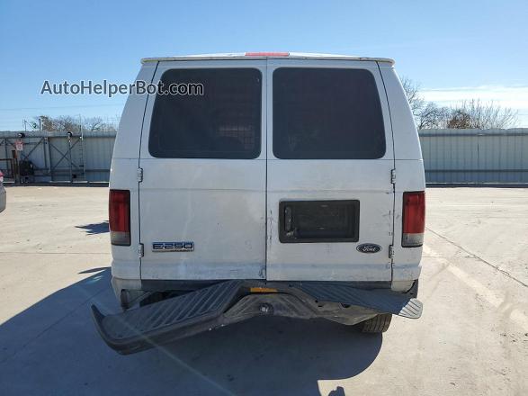 2007 Ford Econoline E250 Van White vin: 1FTNE24W87DA60029