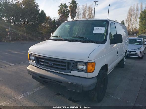 2007 Ford E-250 Commercial/recreational White vin: 1FTNE24W97DA34460