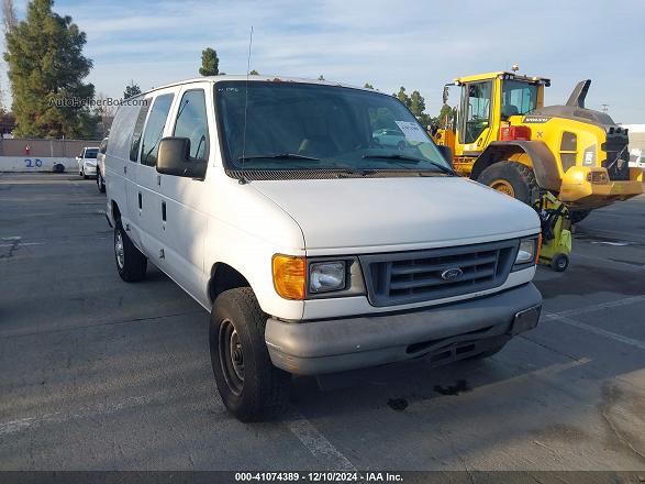 2007 Ford E-250 Commercial/recreational White vin: 1FTNE24W97DA34460
