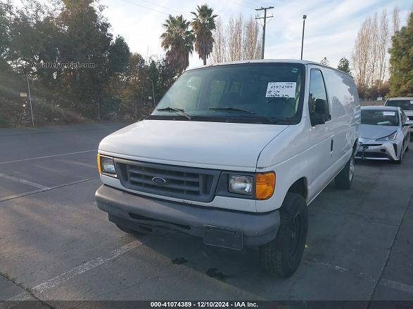 2007 Ford E-250 Commercial/recreational White vin: 1FTNE24W97DA34460
