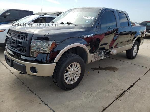 2009 Ford F150 Supercrew Black vin: 1FTPW14V39FA11450