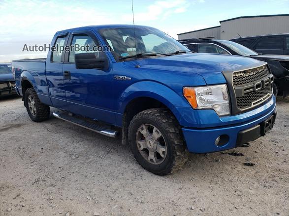 2009 Ford F150 Super Cab Blue vin: 1FTRX14W19FB19760