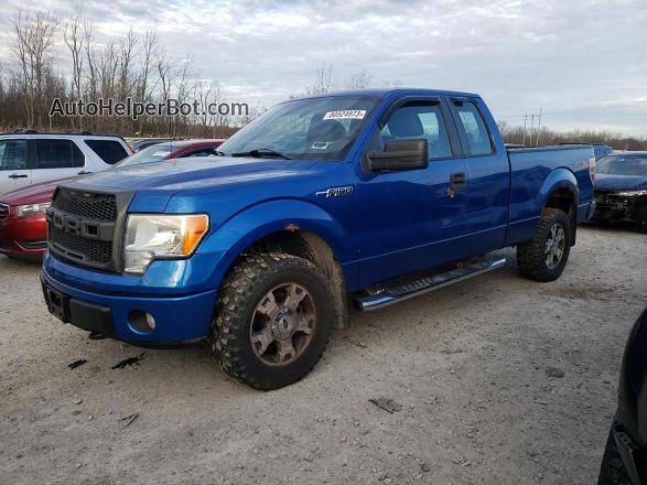 2009 Ford F150 Super Cab Blue vin: 1FTRX14W19FB19760