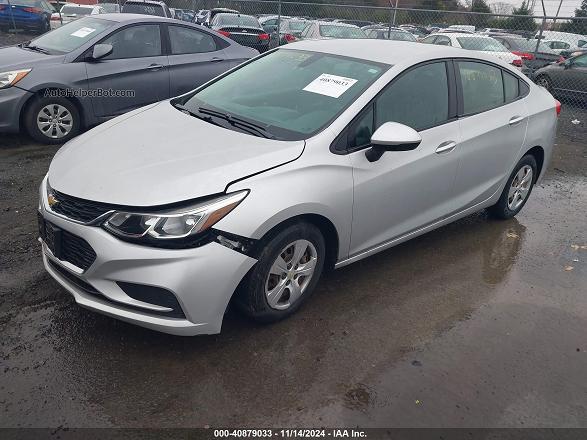 2016 Chevrolet Cruze Ls Auto Silver vin: 1G1BC5SM8G7257270