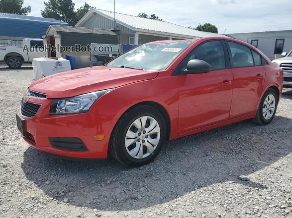 2014 Chevrolet Cruze Ls Red vin: 1G1PA5SHXE7297409