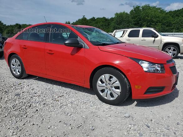 2014 Chevrolet Cruze Ls Red vin: 1G1PA5SHXE7297409